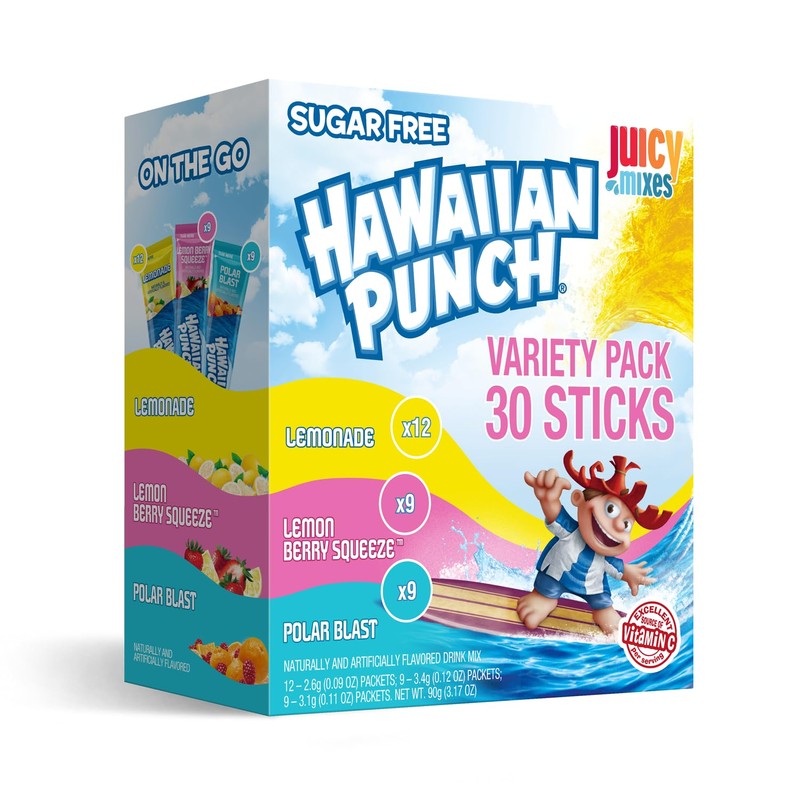 Hawaiian Punch Drink Mix | 30 count Variety Pack |