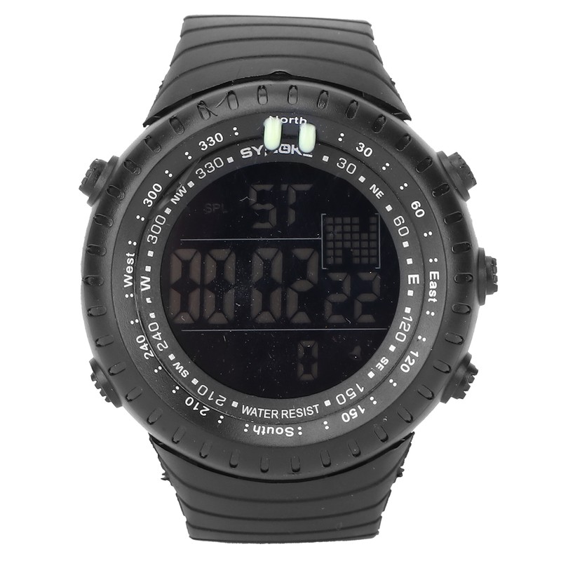 Digital Sports Watch Night Light Waterproof Multiple Functions Electronic Watch