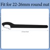 Auvotuis C Hook Spanner Wrench, Black Adjustment Tool Carbon Steel