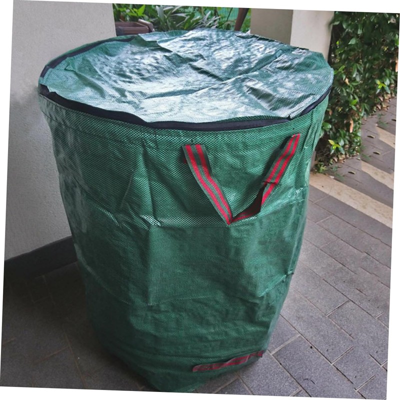 Sosoport Leaf Collection Bag Large Capacity Leaf Trash Bag Waterproof