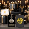 Mini DND Dice Set Dragon Bronze Pocket Watch Shell Case,