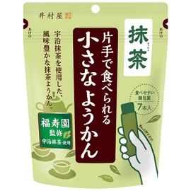 Small Yokan Eaten with One Hand, Matcha, 3.6 oz (98 g) x 4 Packs