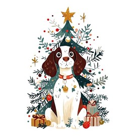Christmas Dogs: Springer Spaniel: Journals for Holiday Joy