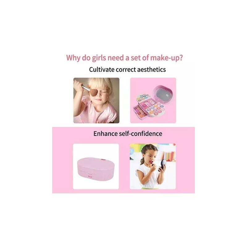 generic Cute Makeup Box Caja De Maquillaje Para Niños, Lavable,