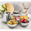 yarlung 10 Pack Stainless Steel Bowls 6.3 Inch Snacks Bowls,