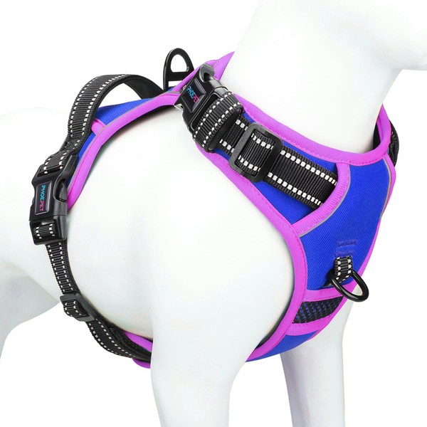 PHOEPET Adjustable No Pull Safety Dog Harness for Medium and