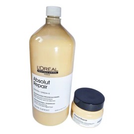 Loreal Absolut Repair Shampoo 1500ml + Mascarilla 250ml