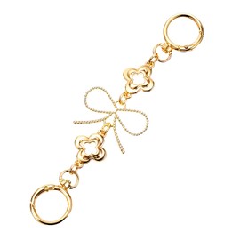 Purse Extender Chain Bag Chains for Handbags Bow Pattern Metal Purse Strap Extender 6.38inch Gold Purse Chain for Handbags Purse Making Supplies Accessories