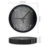 Debedcor Black Diamond Wall Clock Silent Non Ticking, 10 Inch