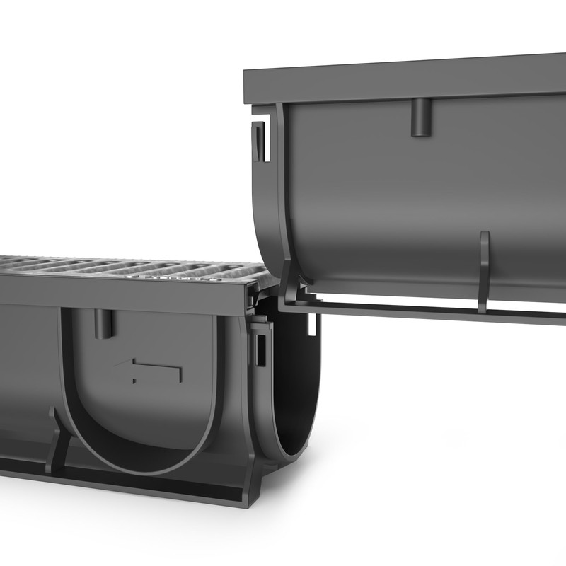 Vodaland - 3 Inch Easy 1 Premium Trench Drain Channel