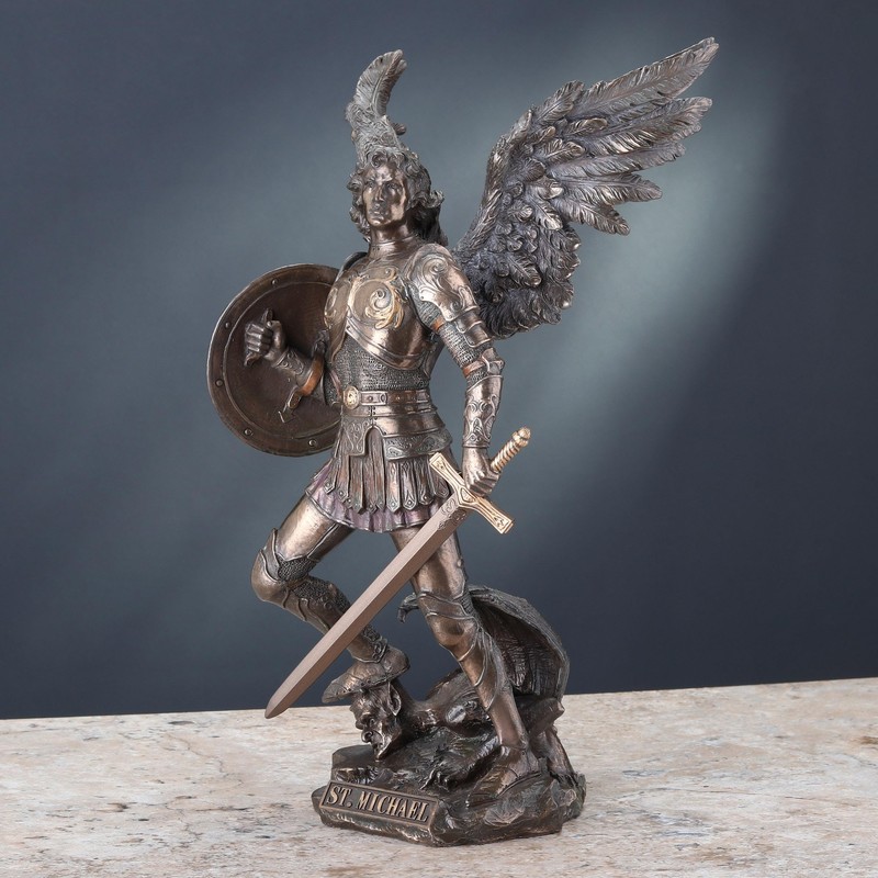 Unicorn Studio 12 7/8 Inch Archangel Saint Michael Cold Cast
