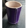 Leder Dice Cup Colour 9 cm Purple