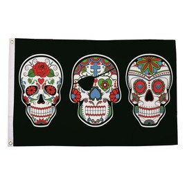 Flagtex Sugar Skulls (Day of The Dead) Flag
