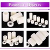 Swpeet 150Pcs Nylon Round Spacer Standoff Screw Nut Assortment Kit,