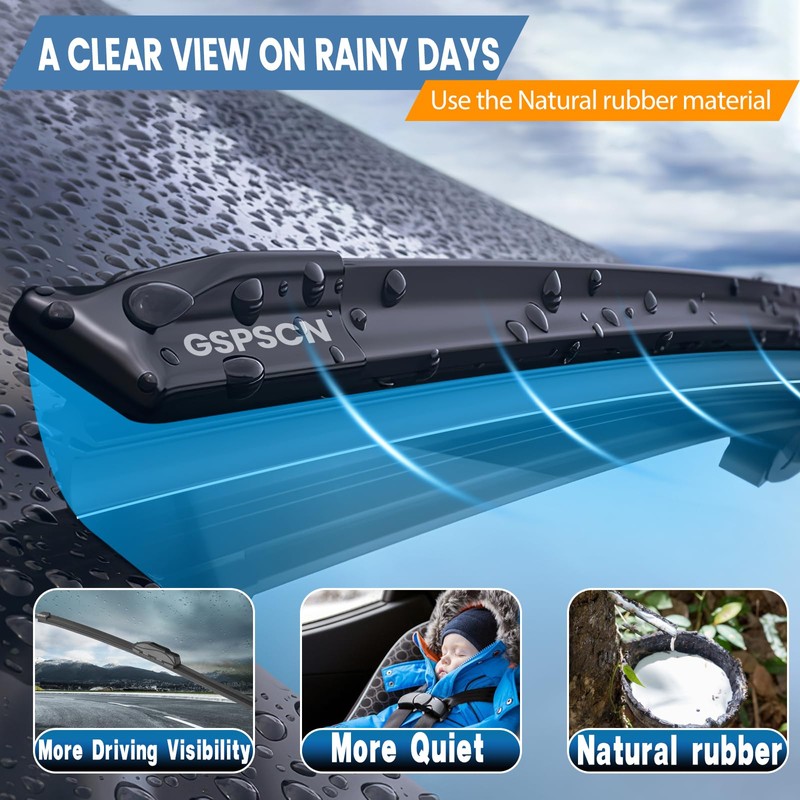 GSPSCN 3 Wipers Replacement for Buick Enclave 2011 2010 2009