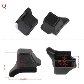 1Pair Replacement Plastic Stud Luggage Feet Pads Baggage Replacement Stud Foot Black Feet Pads for Luggage Bags Suitcase Stand Feet for All Suitcase Luggage and Travel Gear Travel Accessories