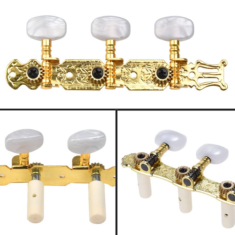 2 Pieces Classical Guitar Tuning Pegs Guitar Tuning Pegs 3L+3R