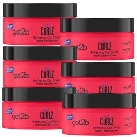 got2b got curlz 6x 200ml refreshing curly girl cream natural defined curls