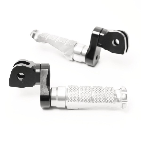 M-Factory Silver R-FIGHT 1 inch Extended Front Foot Pegs For