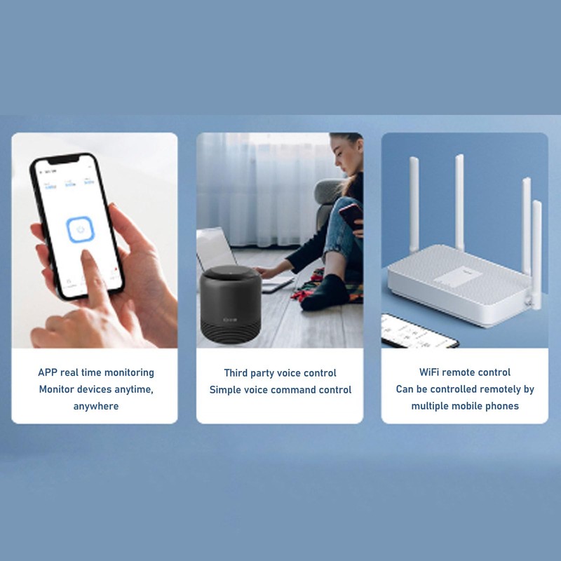 DAUZ WiFi Smart Plug, IP66 Waterproof, 1-way, Solid-State Switch, Plunger