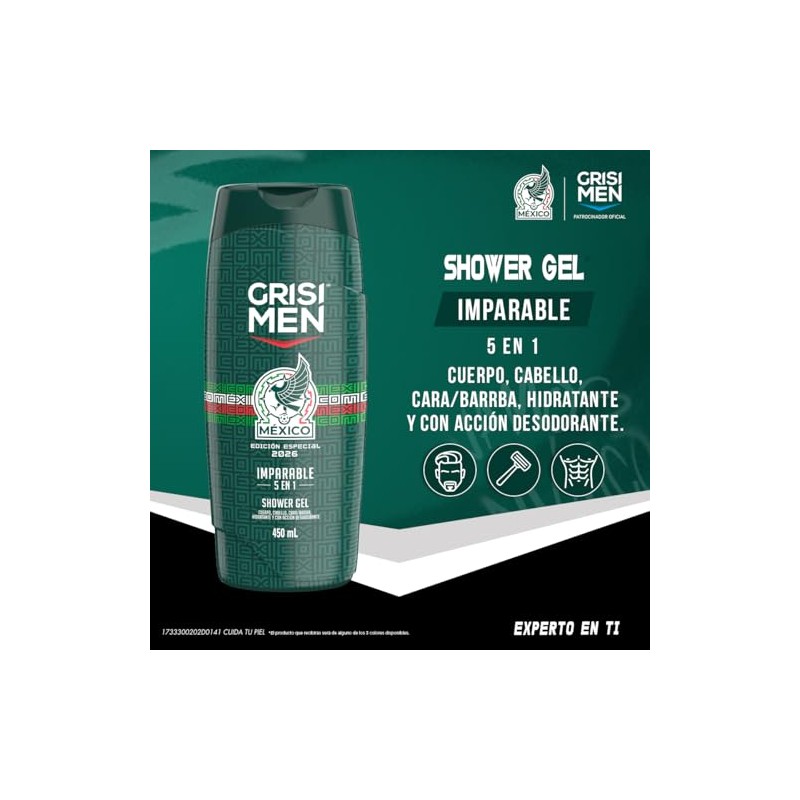 Grisi Men, Shower Gel 5 en 1 Edición Especial Selección