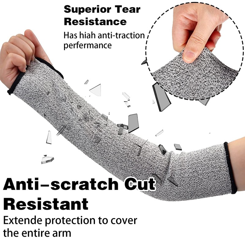 Arm Protection Sleeves,Cut Resistant Protective Arm Sleeve with Thumb hole