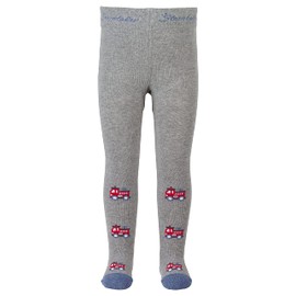 Sterntaler Boys' Tights Fire Brigade Knee Socks, Silver melange