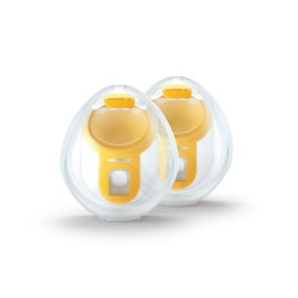 Medela Hands-free Double Pump Kit Compatible with Freestyle and Swing Maxi Electric Breast Pumps, 1 Set of 2 Bowls