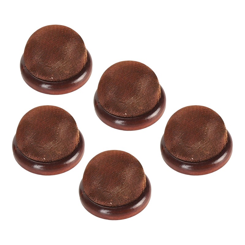 5Pcs Wooden Base Pin Cushion Cute Needle Holder Round Wooden