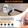 Rustark 15Pcs M5 O-Shaped Eye Bolt Toggle Anchor Assortment Kit