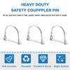 INCREWAY 10Pcs Wire Lock Pin, Carbon Steel Shaft Locking Pin,