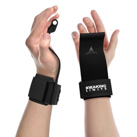 Breaking Limits Fast Grip Lifting Straps Strength Training - Non-Slip Grip Aids Weight Training - Lifting Aid Gym Lifting Straps for Bodybuilding, Weightlifting & Crossfit