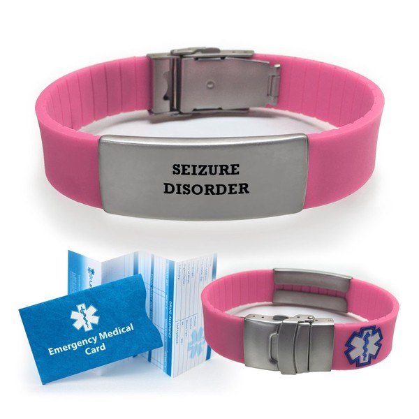 Seizure Disorder Sport Medical Alert ID Bracelet for Women