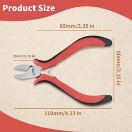 HOUSERAN Wire Cutters 4"/11cm-5 Pack Side Cutters for Jewelry Making with Spring Loaded for DIY, Craft, Repairing