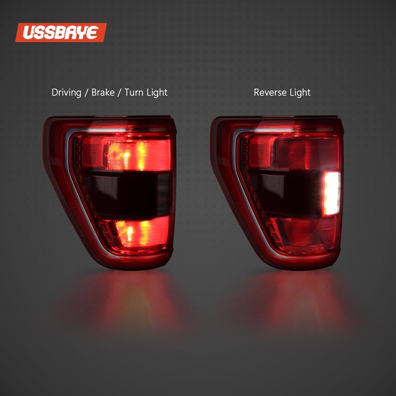 Tail Light Compatible with 2021 2022 2023 Ford F150 XL/STX/XLT
