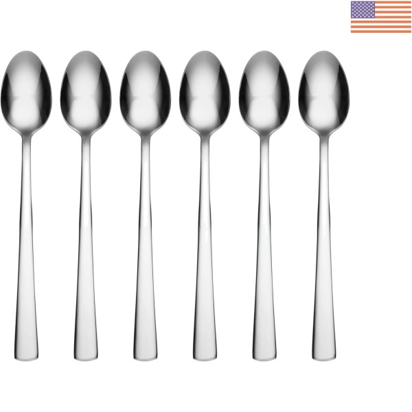 Unbranded Nocha Tall Iced Teaspoons Set of 6 - Luxurious