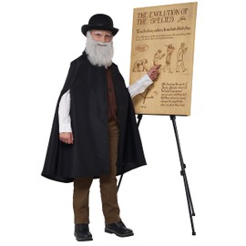 California Costumes, Charles Darwin, Child Large, Black/Brown