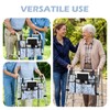 Walker Bag with Cup Holder, Flowers Walker Accessories for Seniors