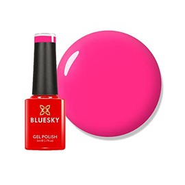 Bluesky Gel-Nagellack, Shocking Pink â Neon12, Pink, hell, langlebig, splitterfest, 5 ml (Trocknen unter UV-LED-Lampe erforderlich)
