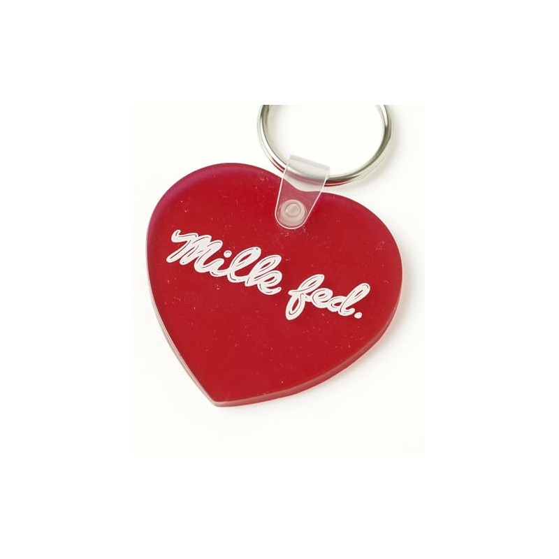 Milkfed ICING LOGO HEART KEYCHAIN Women's Red One Size Key