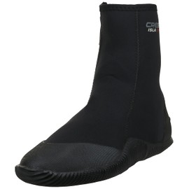 Cressi Unisex Isla Neoprene 5mm Diving Boots, Black With Blue Logo, S EU 38 39 UK 5.5 6.5