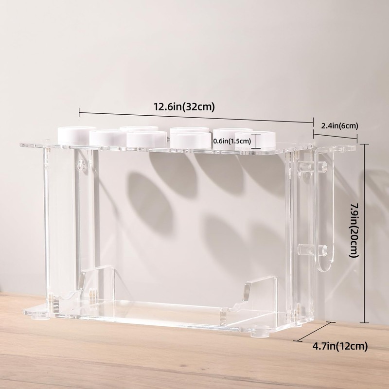 Hair Tool Holder for Dyson Airwrap, Acrylic Double-Layer Storage Holder,