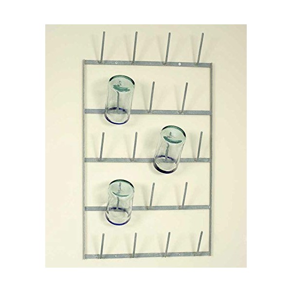 CTW Home Collection Wine Bottle Dryer Wall Rack - Barn Roof (1)