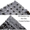 Non-Slip Pebble Bathtub Mat Black 16 W x 35 L