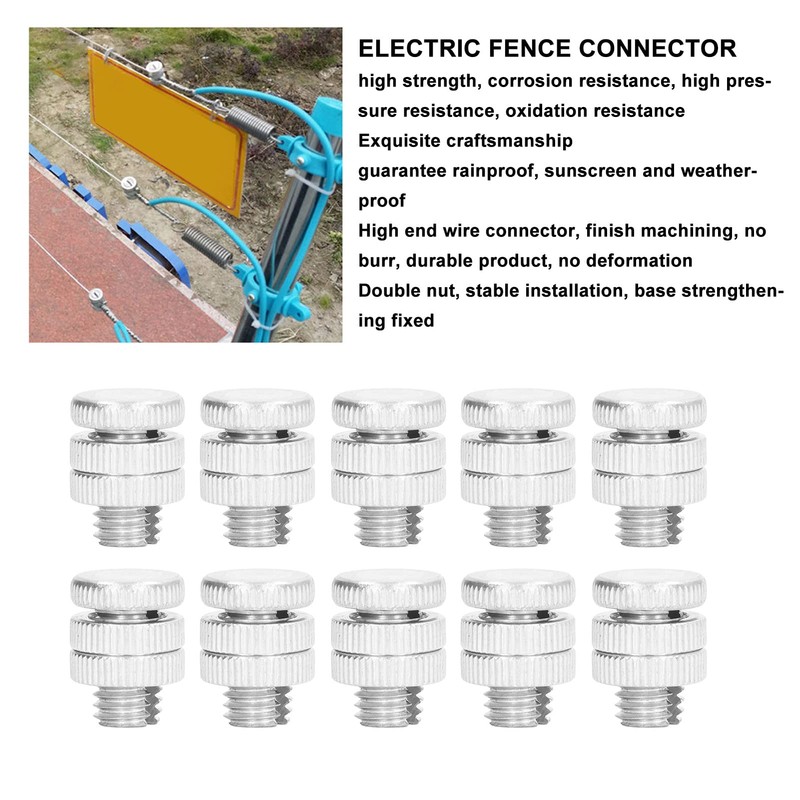 Yosoo Solid Split Slotted Snap Splice Lock Double Threaded Structure