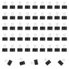 50pcs Black Double Clips Beans 15mm Black Paper Clips for