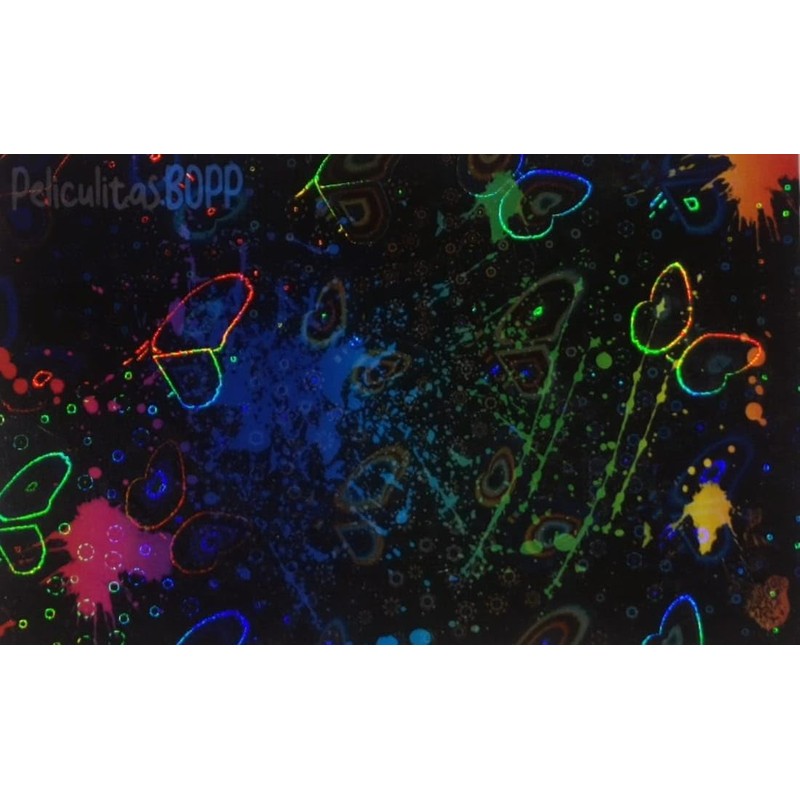 Rollo para Laminado Térmico Holografico Mariposas 30cm x 25m