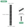 M METERXITY 6-Pack Piano Hinges, 12 Inch / 300mm 304