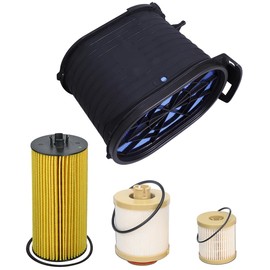 FA1778 FD4616 FL2016 6.0L Powerstroke Filter Kit Fits for 2003-2007 Ford F250 F350 F450 F550 Super Duty 6.0L 2003-2005 Excursion 6.0L Replace 3C3U-9601-BC 3C3Z-9601-BA FD-4604 FD-4616