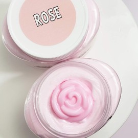 Rose Whipped Sugar Scrub Soap. Bath Gifts for women. Valentines Day